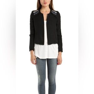 IRO VICENTE EMBROIDERED JACKET - BLACK